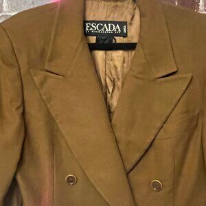 Vintage Escada by Margaretha Ley Double-Breasted Wool Blazer